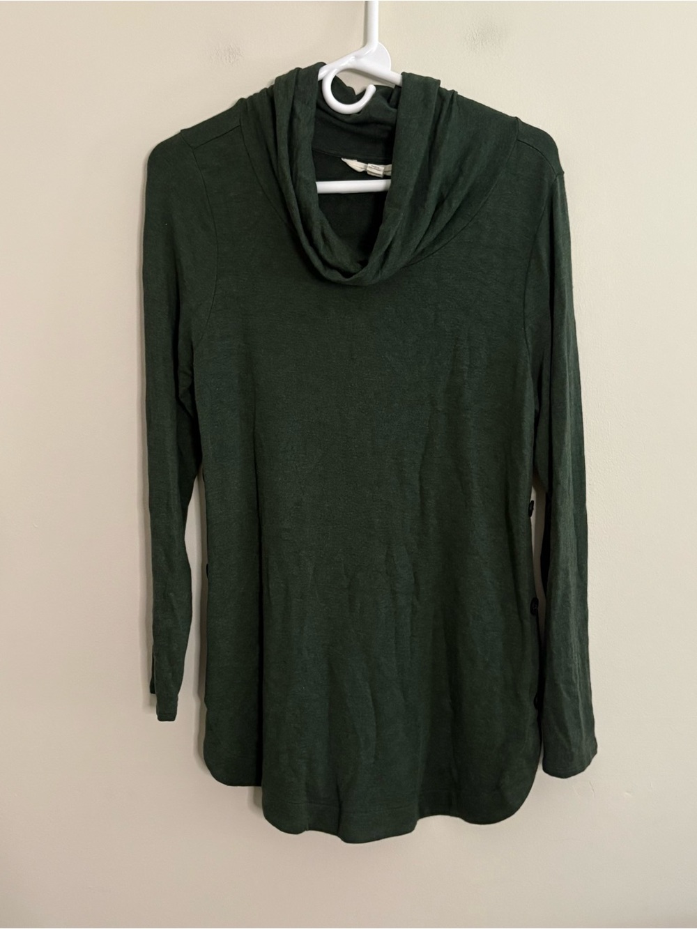 Magnolia Grace Women’s Large Green Sweater Cowl Neck cozy soft fall